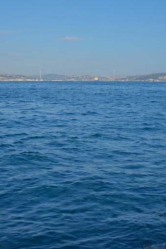 The Maiden's Tower and Bosphorus bridge