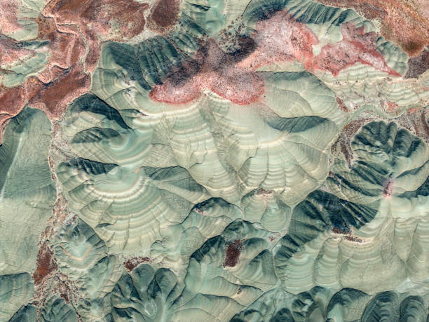 Volcanic Landscape Volcanic Landscape at Nallihan Bird Sanctuary (Nallıhan Kuş Cenneti) in Turkiye's Ankara. Taken via drone. natural landmark stock pictures, royalty-free photos & images