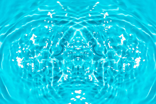 istock Defocus blurred transparent blue colored clear calm water surface texture with splashes reflection. Trendy abstract nature background. Water waves in sunlight with copy space. Blue watercolor shine. 1783415287