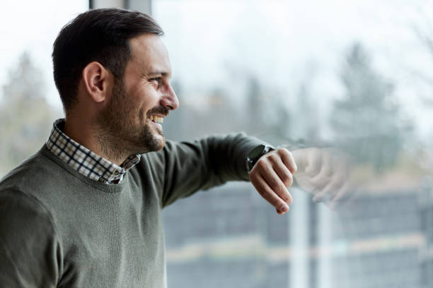 istock Thoughtful male entrepreneur standing by the window. 1783418726