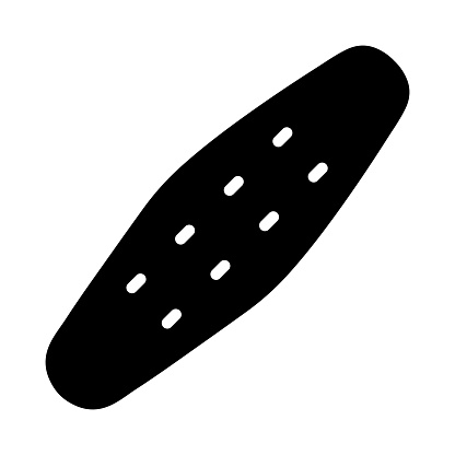 Nail File Vector Glyph Icon For Personal And Commercial Use.