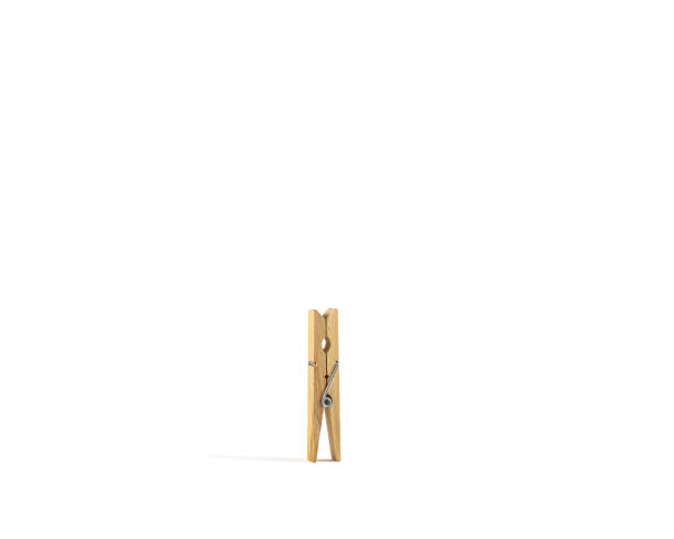 istock Wooden Clothes Clip Isolated on a White Background with Clipping Path. 1783470457