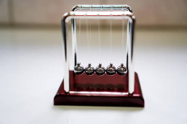 istock Picture of Newton Cradle Balance Balls for practicing meditation while working on a desk. 1783490144