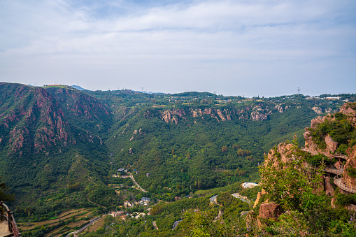 Red Stone Forest scenic spot of Fuxi Mountain, Henan Province, China