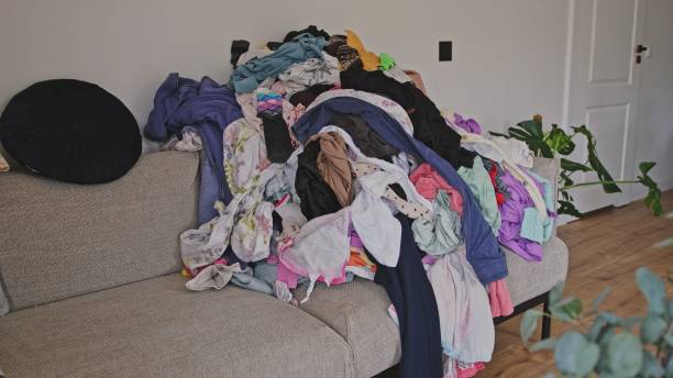 istock Heap of Dry Laundry Clothes before Ironing and Folding 1783535997