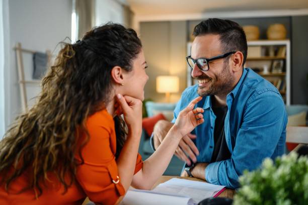 istock Happy couple at home. 1783547887