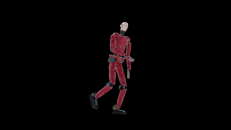 robot dancing transparent background for push on background
