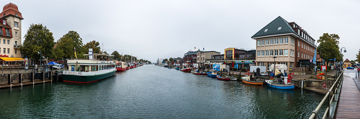 06th October 2023, Rostock: The harbor of Warnemünde