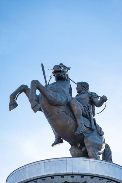 istock Alexander the Great statue in Skopje, Macedonia 1783569527