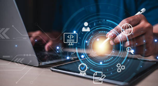 istock use mouse pen to developer for investment and saving. finance and invest has risk should be careful. 1783586499