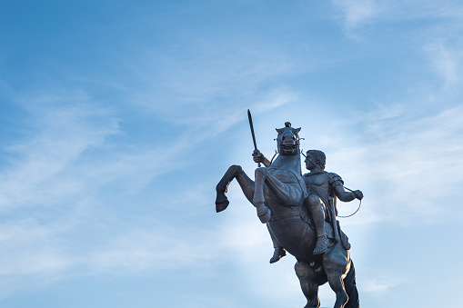 Alexander the Great statue in Skopje, Macedonia