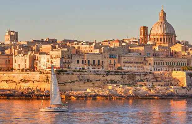 "Valletta, the Capital City of Malta in early morning."