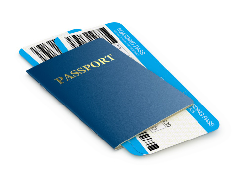 Pasaporte y airlinetickets photo