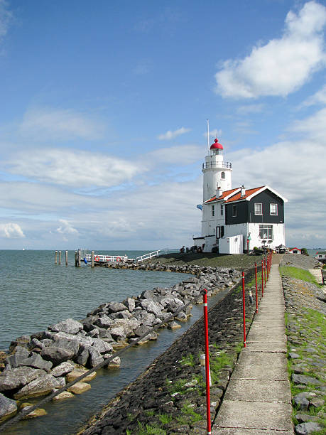 istock Road to lighthouse, Marken, the Netherlands 178360008