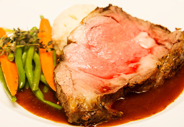 istock Rare Prime Rib with Vegetables 178360035