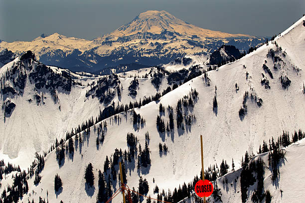 istock Back Country Snowy Mount Adams Washington 178360849
