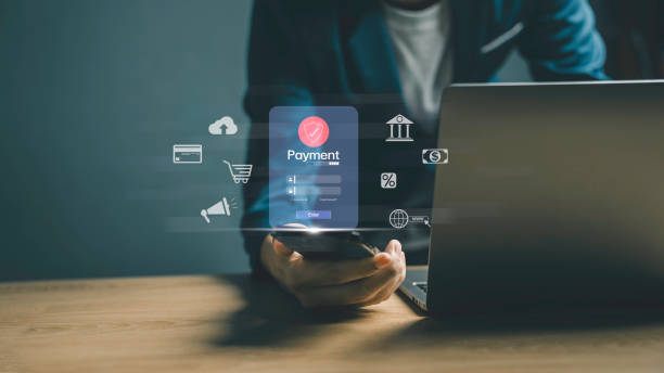 istock internet payment digital banking network, financial technology or FinTech concept. Businessman using smartphone with icons on virtual screen, online shopping and payment via mobile banking apps. 1783610199