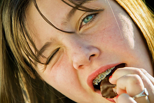 istock Little girl eating chocolate 178361164