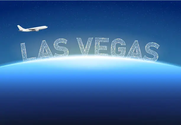 Vector illustration of Travel to Las Vegas