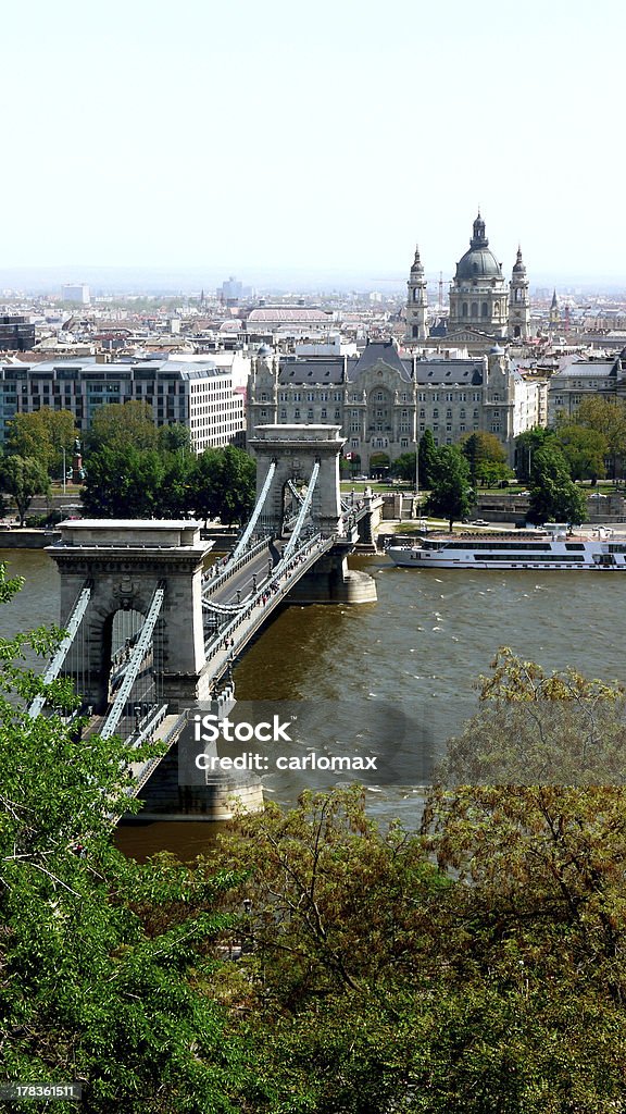 Ponte delle catene, Budapest - Foto stock royalty-free di Acqua