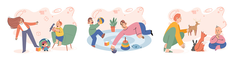 Game together. Family fun. Friendship time. Vector illustration. The joy and laughter that fill room during friends game night priceless Family time becomes more meaningful when we engage in