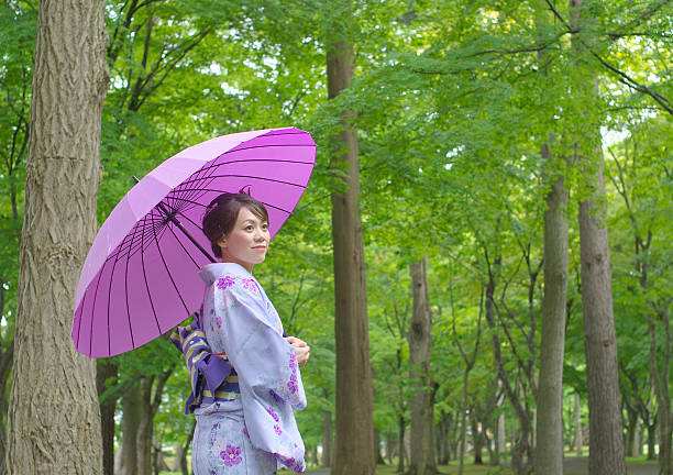 Japanese woman with umbrella