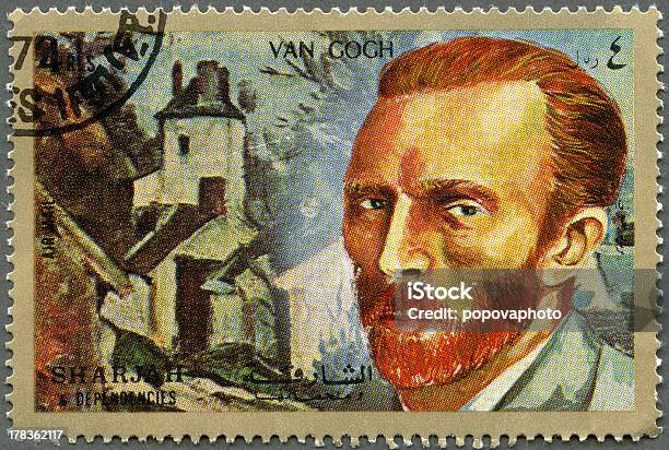 Postage Stamp Shiarjah Dependencies 1972 Vincent Willem Van Gogh Stock Photo - Download Image Now