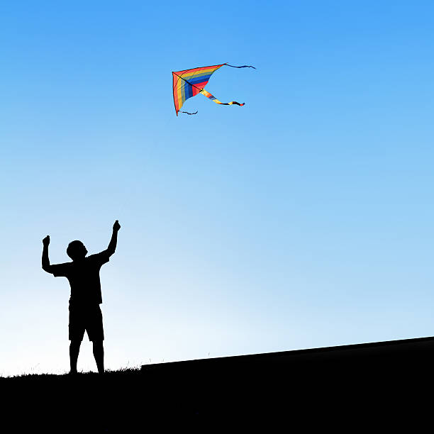 istock Man and a kite in the sky 178362756