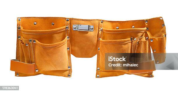 Suede Working Belt Stock Photo - Download Image Now - Tool Belt, Empty, No People