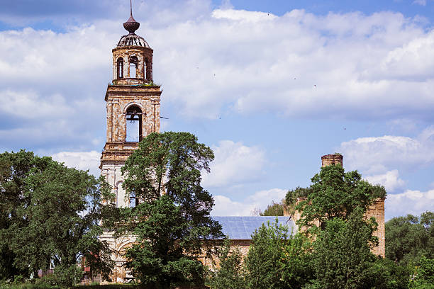 istock Ruins of old church on nature 178363630