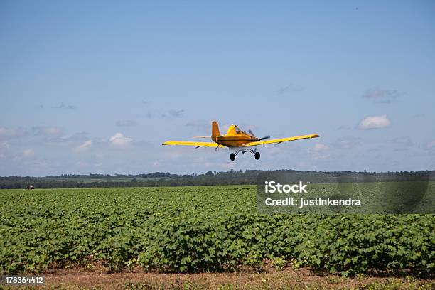 Centrato Raccolto Spolverare Del 1929 - Fotografie stock e altre immagini di Diserbante - Macchina agricola - Diserbante - Macchina agricola, Aeroplano, Campo