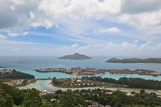 istock view from top in Mahe island, Seychelles 178364448