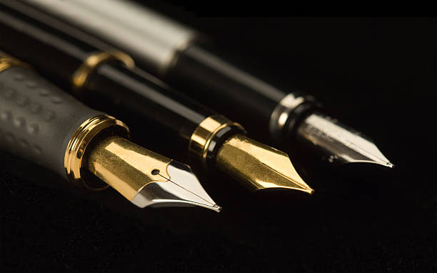 istock Three stylish ink pens for the letter. 178364449