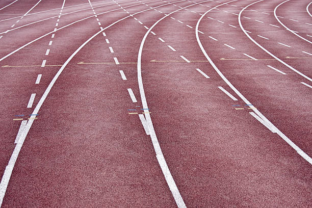 track lane stock photo