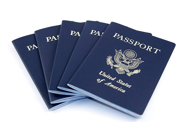 passports stock photo