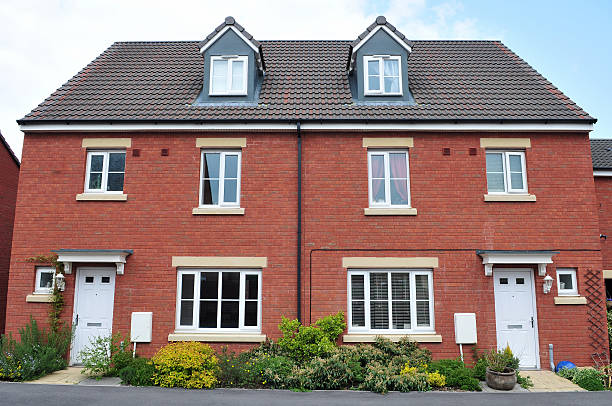istock Semi-Detached Red Brick Houses 178365226