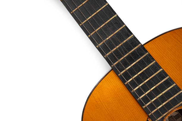 istock Acoustic guitars isolated on white background. Musical instrument. 1783654679