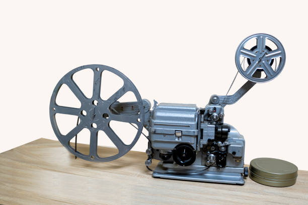 istock Retro film projector and reels 1783654870