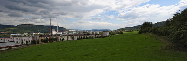 panorama from jena stock photo