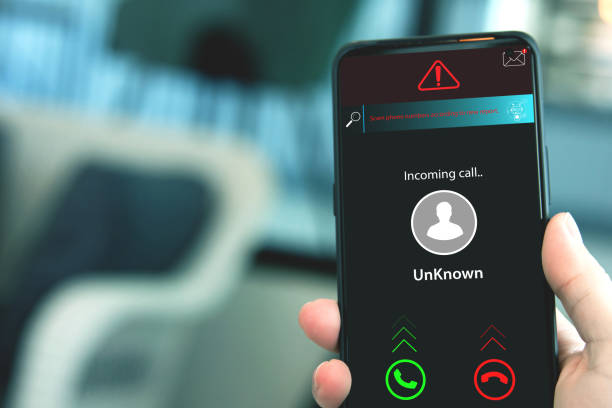 istock Innovation and technology of unknown call notification applications on smartphones. 1783656876