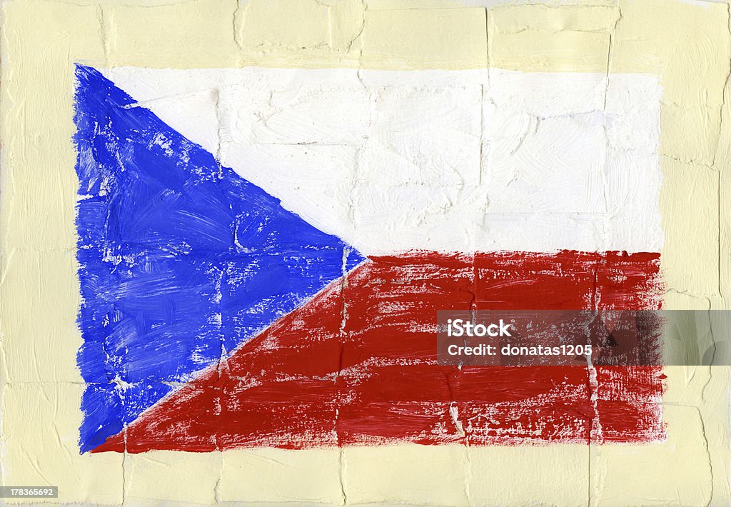 Bandeira pintada - Royalty-free Arte, Cultura e Espetáculo Foto de stock