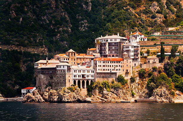 istock Monastery Agia Grigoriou on mount Athos 178366371