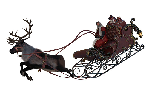 Horse drawn sleigh in snow