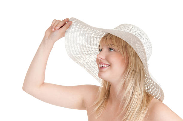 istock happy  woman with  sun hat 178367283