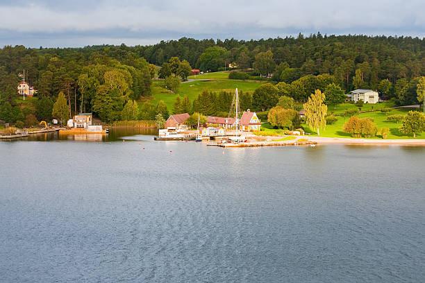 istock swedish village at sunset 178367410