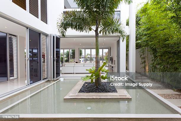 Luxurious Home With Water Feature Stock Photo - Download Image Now - Architecture, Australia, Building - Activity