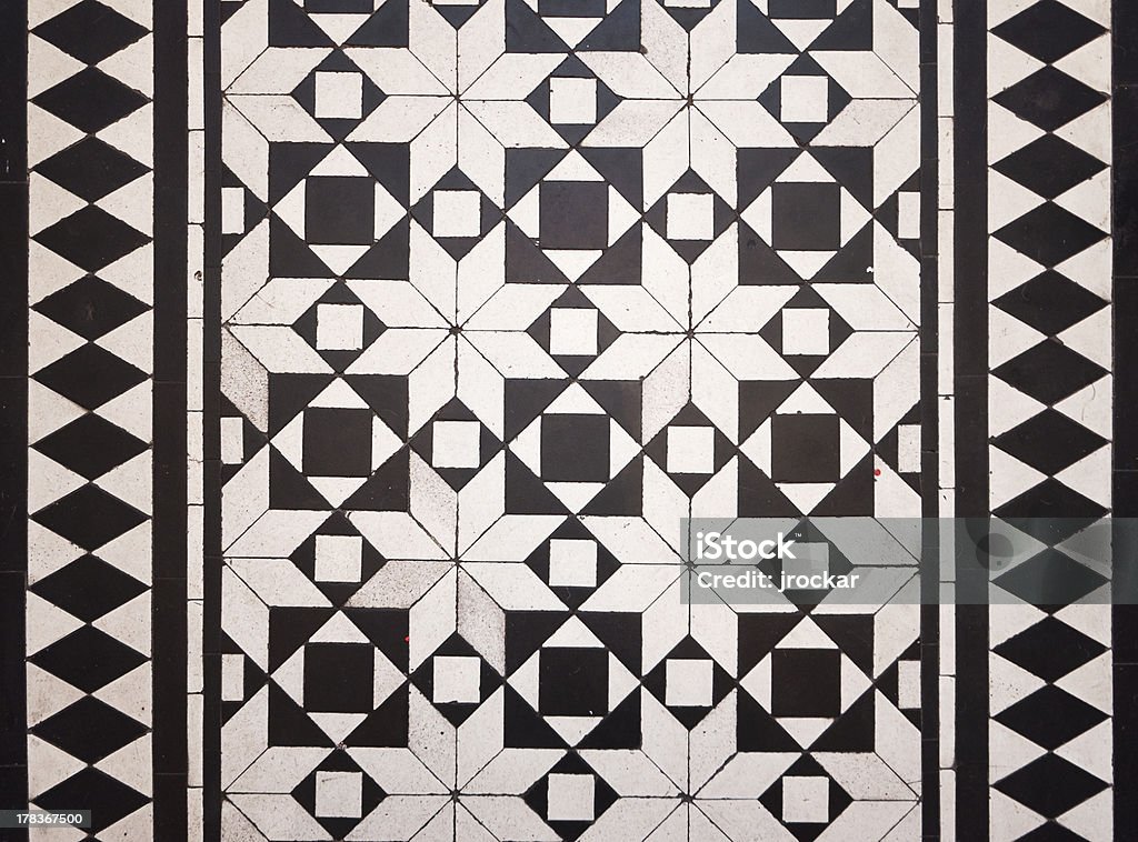 Estilo vitoriano piso de azulejos padrão - Foto de stock de Chão de Cerâmica royalty-free