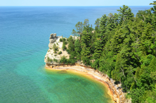 Miners Castle at Pictured Rocks National Lakeshore in the Upper Peninsula of Michigan