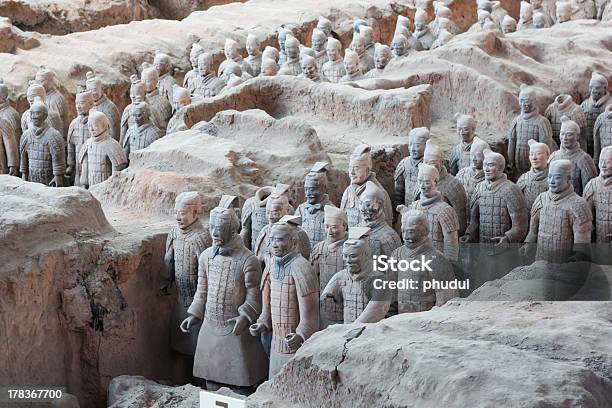 Terracotta Warriors In Xian China Stock Photo - Download Image Now - Army, Terracotta, Ancient