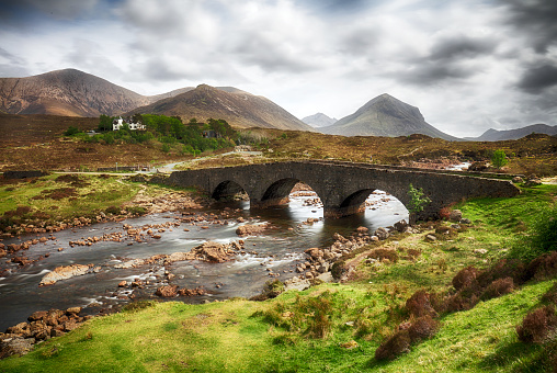 Scotland - Sligachan old bridge on the Isle of Skye